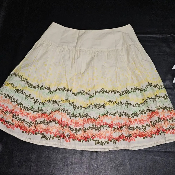 NWT J Jill Womens Cream Dot Skirt 14P‎ 14 Petite - Picture 2 of 5